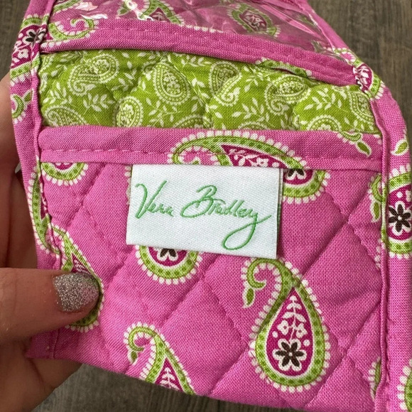 Vera Bradley Bermuda Pink Paisley Trifold Wallet- Retired - Picture 3 of 3